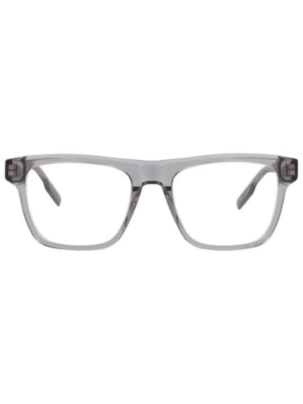 New Montblanc Mens Square/Rectangle Grey Grey Transparent Fashion Designer Eyegl